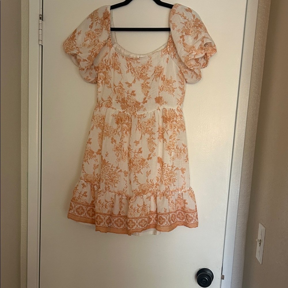Floral Puff Sleeve Dress
